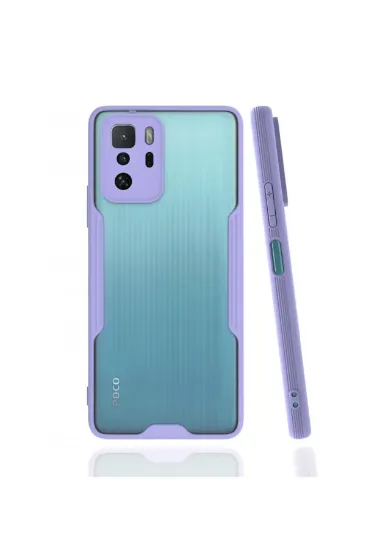 Newface Xiaomi Poco X3 GT Kılıf Platin Silikon - Lila resmi