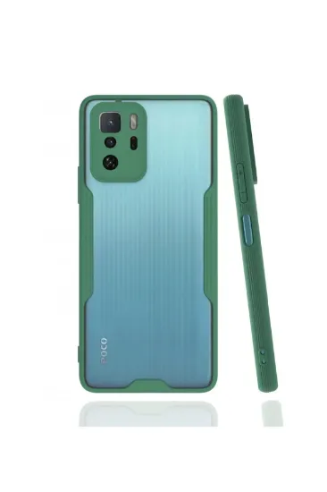 Newface Xiaomi Poco X3 GT Kılıf Platin Silikon - Yeşil resmi