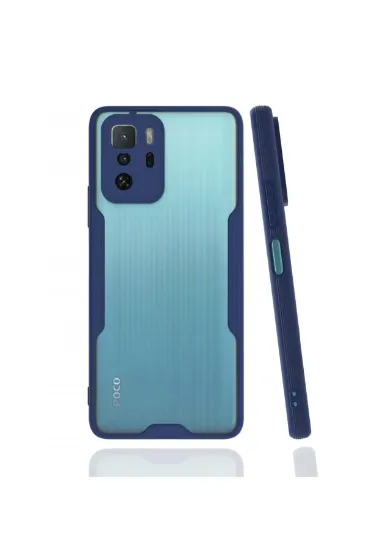 Newface Xiaomi Poco X3 GT Kılıf Platin Silikon - Lacivert resmi