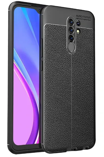 Newface Xiaomi Redmi 9 Kılıf Auto Focus Kapak - Siyah resmi