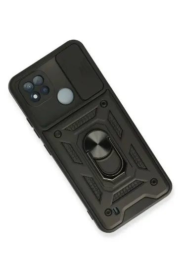 Newface Realme C11 2021 Kılıf Pars Lens Yüzüklü Silikon - Siyah resmi