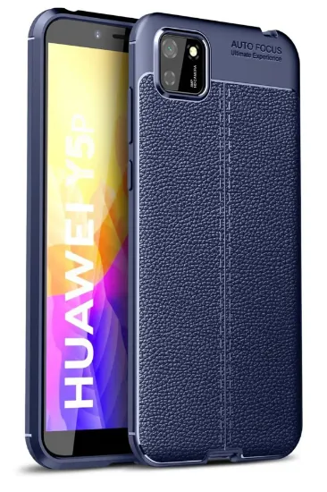 Newface Huawei Y5P Kılıf Auto Focus Kapak - Lacivert resmi