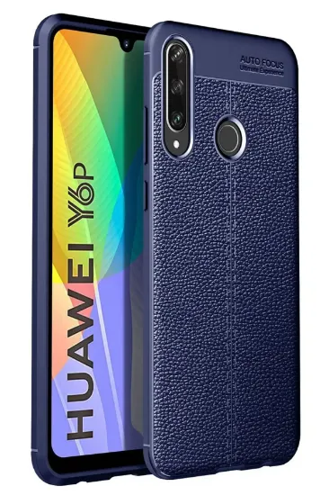 Newface Huawei Y6P Kılıf Auto Focus Kapak - Lacivert resmi