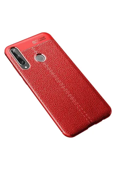 Newface Huawei Y6P Kılıf Auto Focus Kapak - Kırmızı resmi
