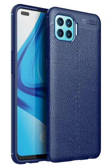 Newface Oppo Reno 4 Lite Kılıf Auto Focus Kapak - Lacivert resmi
