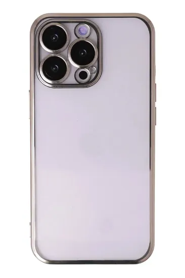Newface iPhone 13 Pro Kılıf Razer Lensli Silikon - Gold resmi