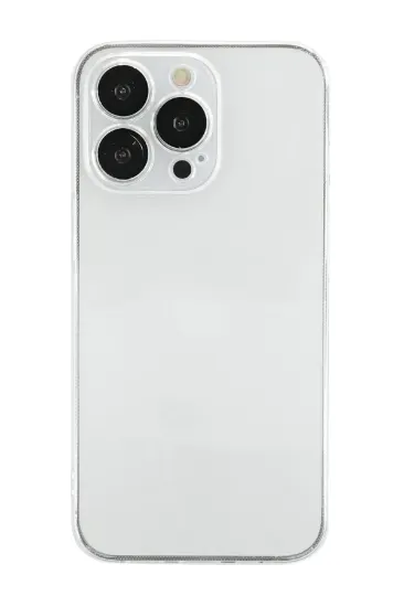 Newface iPhone 13 Pro Max Kılıf Razer Lensli Silikon - Şeffaf resmi