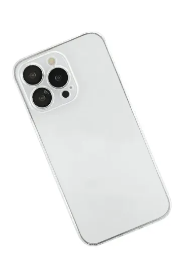 Newface iPhone 13 Pro Max Kılıf Razer Lensli Silikon - Şeffaf resmi