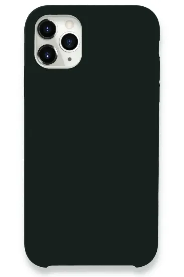 Newface iPhone 11 Pro Kılıf Lansman Legant Silikon - Koyu Yeşil resmi