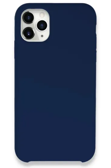 Newface iPhone 11 Pro Max Kılıf Lansman Legant Silikon - Lacivert resmi