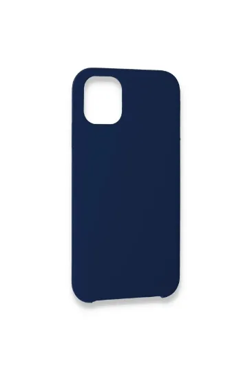 Newface iPhone 11 Pro Max Kılıf Lansman Legant Silikon - Lacivert resmi