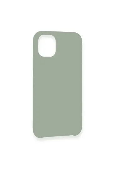 Newface iPhone 11 Pro Max Kılıf Lansman Legant Silikon - Açık Gri resmi
