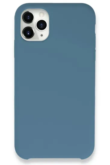 Newface iPhone 11 Pro Max Kılıf Lansman Legant Silikon - Açık Mavi resmi