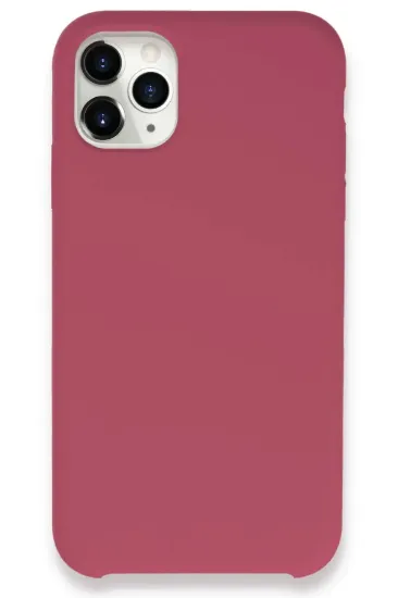 Newface iPhone 11 Pro Max Kılıf Lansman Legant Silikon - Fuşya resmi