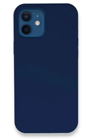 Newface iPhone 12 Kılıf Lansman Legant Silikon - Lacivert resmi