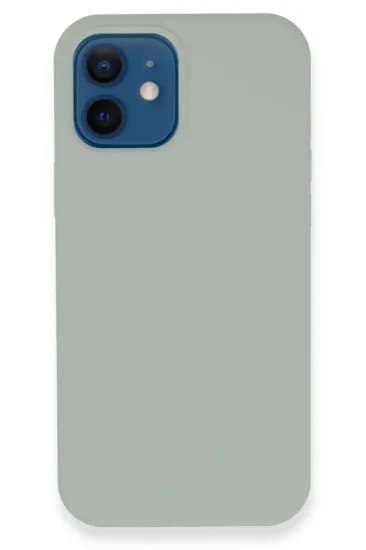 Newface iPhone 12 Kılıf Lansman Legant Silikon - Açık Gri resmi