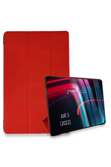 Newface iPad Air 5 (2022) Kılıf Tablet Smart Kılıf - Kırmızı resmi