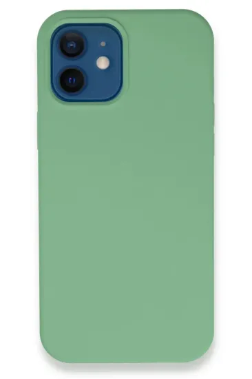 Newface iPhone 12 Kılıf Lansman Legant Silikon - Yeşil resmi