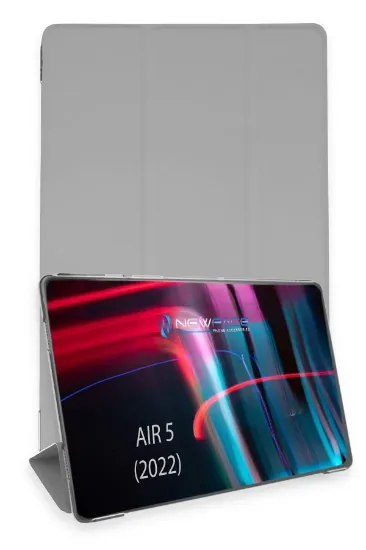Newface iPad Air 5 (2022) Kılıf Tablet Smart Kılıf - Gri resmi