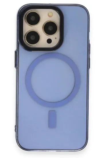 Newface iPhone 14 Pro Max Kılıf Anka PC Magneticsafe Sert Metal Kapak - Sierra Blue resmi