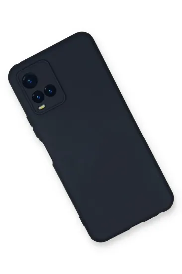 Newface Vivo Y21S Kılıf Nano içi Kadife Silikon - Lacivert resmi