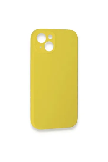 Newface iPhone 13 Mini Kılıf Lansman Legant Silikon - Sarı resmi