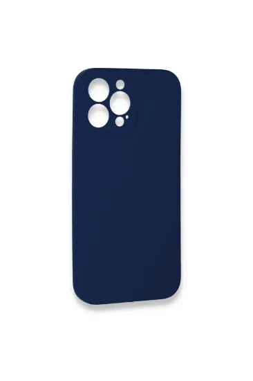 Newface iPhone 13 Pro Kılıf Lansman Legant Silikon - Lacivert resmi
