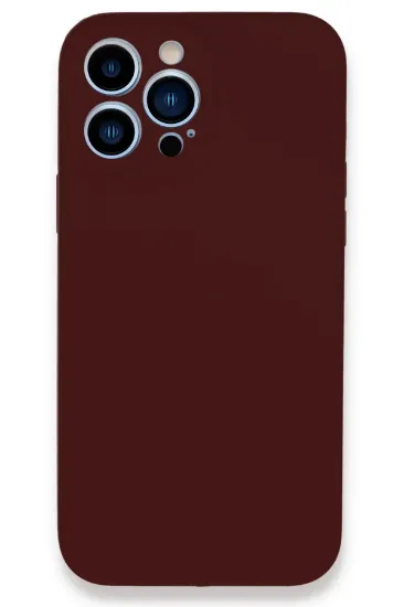 Newface iPhone 13 Pro Kılıf Lansman Legant Silikon - Bordo resmi