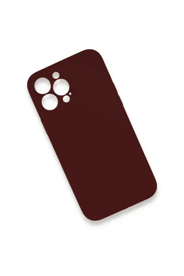 Newface iPhone 13 Pro Kılıf Lansman Legant Silikon - Bordo resmi