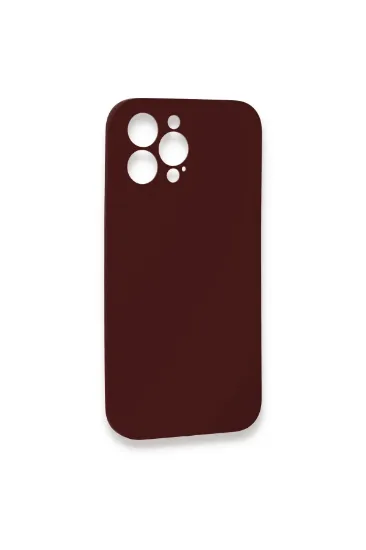 Newface iPhone 13 Pro Kılıf Lansman Legant Silikon - Bordo resmi