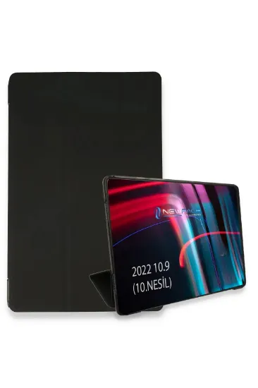 Newface iPad 2022 10.9 (10.nesil) Kılıf Tablet Smart Kılıf - Siyah resmi