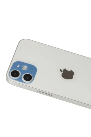 Newface iPhone 12 Rainbow Kamera Lens Koruma Cam - Mavi resmi
