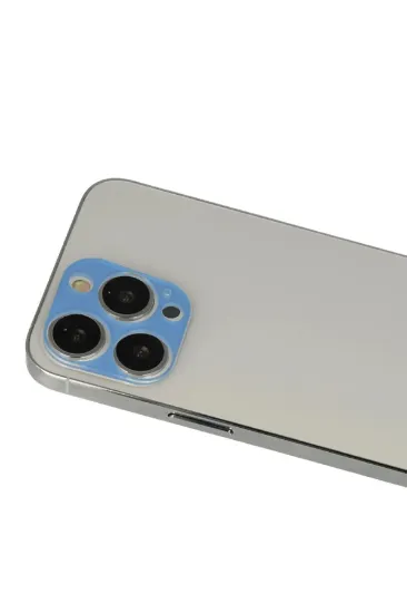 Newface iPhone 12 Pro Rainbow Kamera Lens Koruma Cam - Mavi resmi