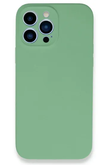 Newface iPhone 13 Pro Max Kılıf Lansman Legant Silikon - Yeşil resmi