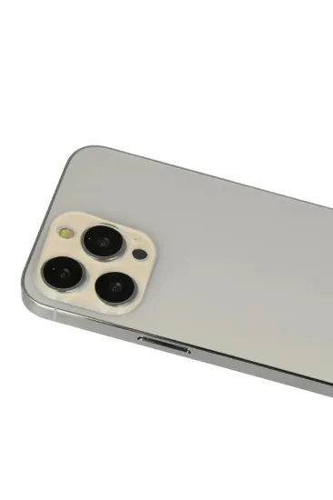 Newface iPhone 13 Pro Max Rainbow Kamera Lens Koruma Cam - Gold resmi