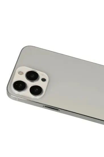 Newface iPhone 13 Pro Max Rainbow Kamera Lens Koruma Cam - Beyaz resmi