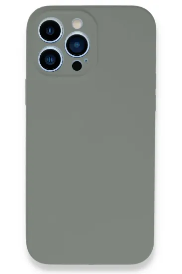Newface iPhone 13 Pro Max Kılıf Lansman Legant Silikon - Gri resmi