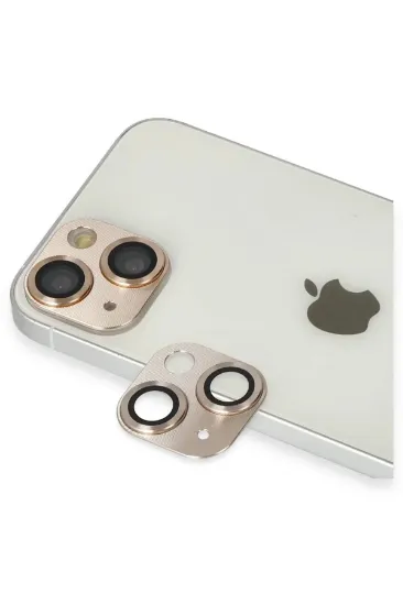 Newface iPhone 13 Pers Alüminyum Kamera Lens - Gold resmi