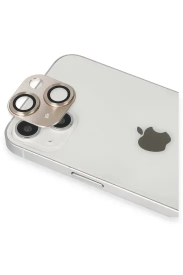 Newface iPhone 13 Pers Alüminyum Kamera Lens - Gold resmi