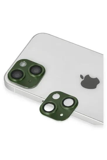 Newface iPhone 13 Pers Alüminyum Kamera Lens - Yeşil resmi