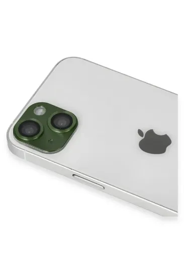 Newface iPhone 13 Pers Alüminyum Kamera Lens - Yeşil resmi