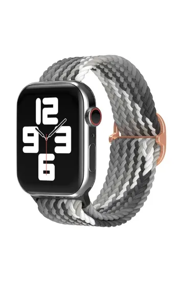 Newface Apple Watch 38mm Star Kordon - Gri-Siyah resmi