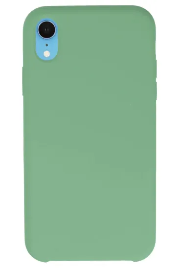 Newface iPhone XR Kılıf Lansman Legant Silikon - Yeşil resmi