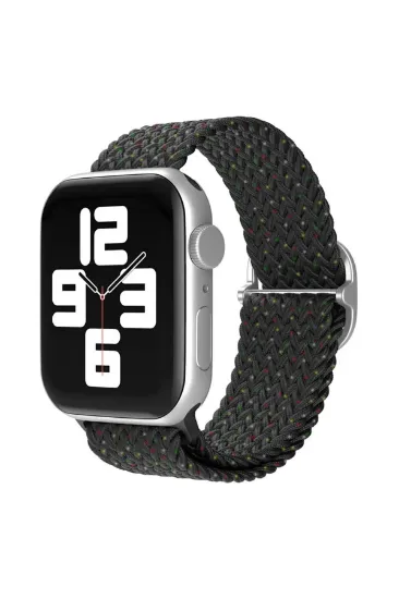 Newface Apple Watch 38mm Star Kordon - Benekli Siyah resmi
