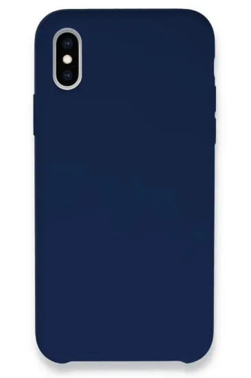 Newface iPhone XS Max Kılıf Lansman Legant Silikon - Lacivert resmi