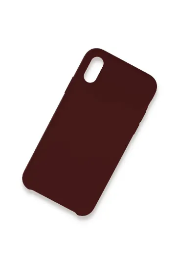 Newface iPhone XS Max Kılıf Lansman Legant Silikon - Bordo resmi