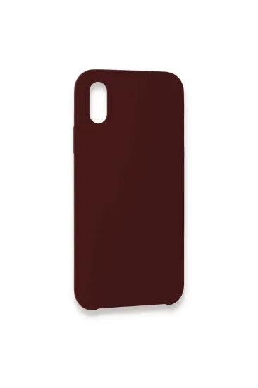 Newface iPhone XS Max Kılıf Lansman Legant Silikon - Bordo resmi