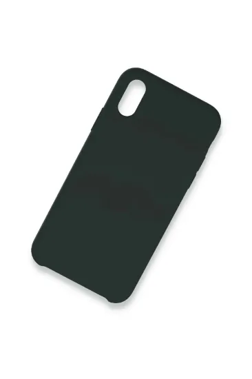 Newface iPhone XS Max Kılıf Lansman Legant Silikon - Koyu Yeşil resmi