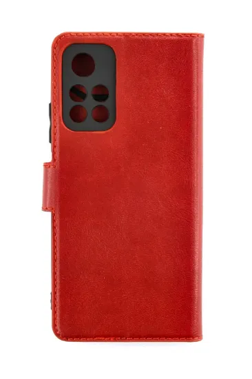 Newface Xiaomi Redmi Note 11T Kılıf Trend S Plus Kapaklı Kılıf - Kırmızı resmi
