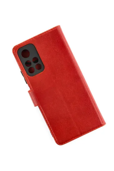 Newface Xiaomi Redmi Note 11T Kılıf Trend S Plus Kapaklı Kılıf - Kırmızı resmi